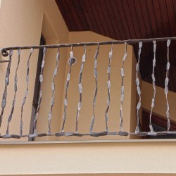 Exterior forged railings - crazy
