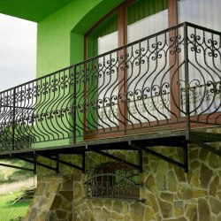 Exterior handrails and grilles