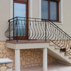 Forged staircase railings