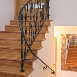 A hand forged railing - Crazy