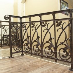 A hand-forged staircase railing - Interior handrails