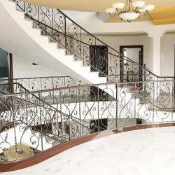 A spiral hand-forged railing - Interior handrails 