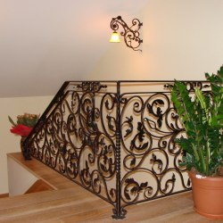 A wrought iron railing for the more demanding customer