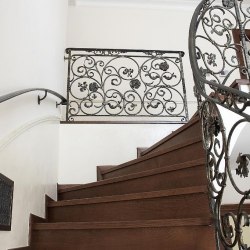 Forged interior handrails - spiral railings
