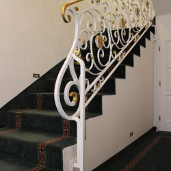 Historical interior handrails