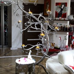 A forged art - a stainless tree