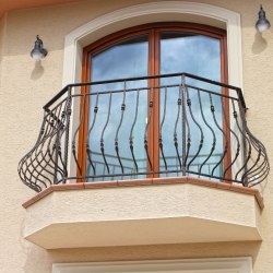 A balcony railing