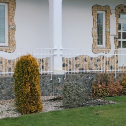 Exterior handrails - white color