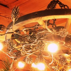 An interior chandelier Pine - a hand forged chandelier