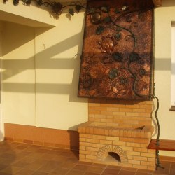 Forged fireplace accessories