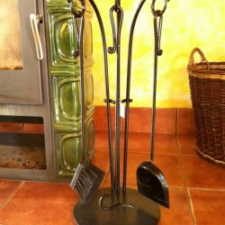 Forged fireplace accessories