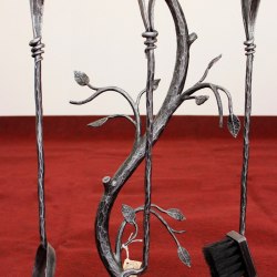 Forged fireplace accessories