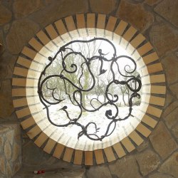 A wrought iron grille - roots