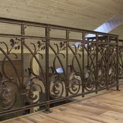 A wrought iron handrail - Interior handrails