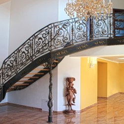 A wrought iron railing - luxury railings