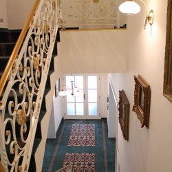 Interior handrails - a historical wrought iron railing