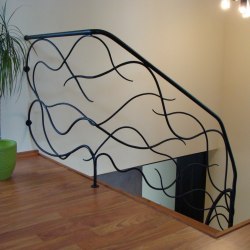 Interior handrails - A wrought iron railing - Feel the breeze