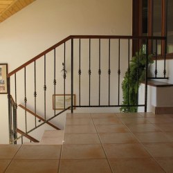 Interior staircase handrails - a church 