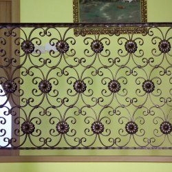 Interior wrought iron handrails