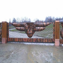 kovaná brána - umelecké dielo