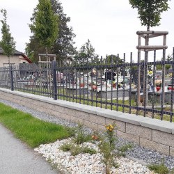 Kované oplotenie cintorína v Ľuboticiach pri Prešove