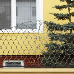 Kovaný plot - vzor vlny - rodinný dom