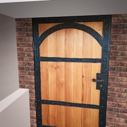 Exkluzívne vchodové dvere - kov/drevo