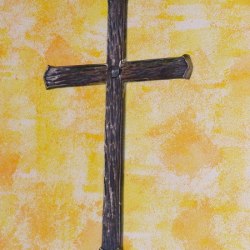 Kované doplnky - kovaný kríž na stenu
