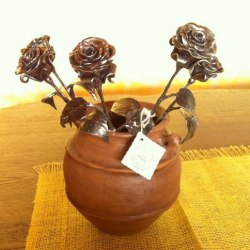 Kované ozdoby - ručne kované ružičky