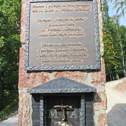 Kovaný pamätník vyrobený pre pútnické miesto Butkov