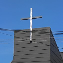 nerezové doplnky - nerezový kríž na kostole
