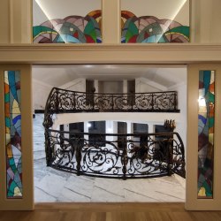 Kované interiérové zábradlie v rustikálnom prevedení - kvalitné zábradlie