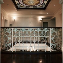 Luxusné kované zábradlie - interiérové zábradlie na galérii