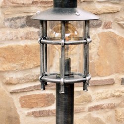 Exteriérové stojanová lampa Klasik/T - ručne kované svietidlo do záhrad a parkov