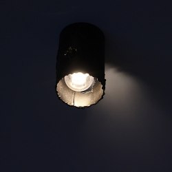 Nočný pohľad na stopné svietidlo IDEÁL - štýlové osvetlenie